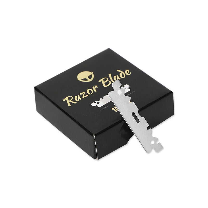 1pcs wood handle blade shaving razors professional barber shaver eyebrow razor men's replaceable blade shaving razor men gift