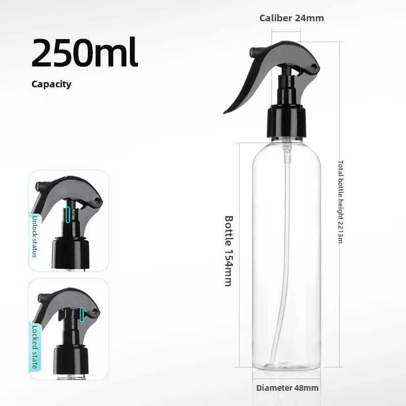 100ml/200ml/250ml/300ml/500ml Empty Spray Bottle Plastic Filling Hand Buckle Pump Sprayer for Alcohol Sterilization Travel Carry