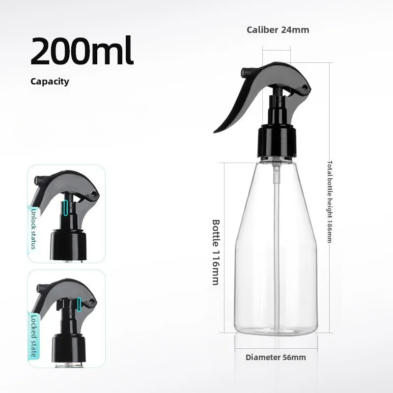 100ml/200ml/250ml/300ml/500ml Empty Spray Bottle Plastic Filling Hand Buckle Pump Sprayer for Alcohol Sterilization Travel Carry