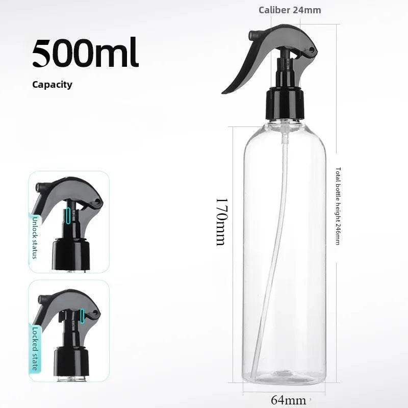 100ml/200ml/250ml/300ml/500ml Empty Spray Bottle Plastic Filling Hand Buckle Pump Sprayer for Alcohol Sterilization Travel Carry