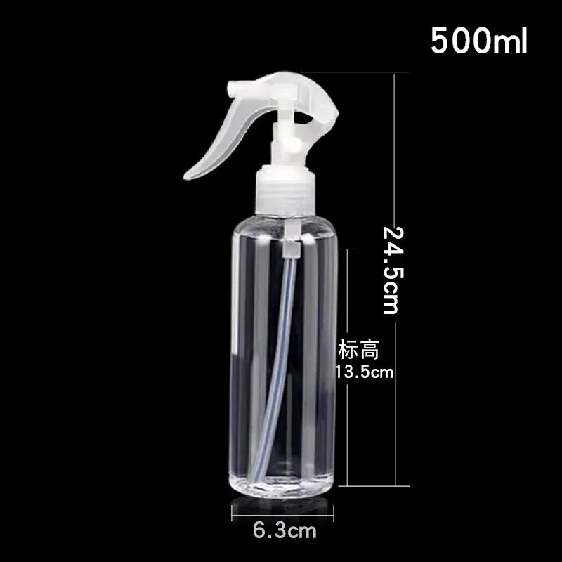100ml/200ml/250ml/300ml/500ml Empty Spray Bottle Plastic Filling Hand Buckle Pump Sprayer for Alcohol Sterilization Travel Carry